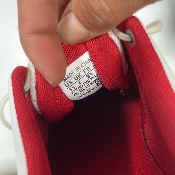 Adidas Women's W Comfort Stripe White & Red Golf Shoes Size 5.5 - Picture 7 of 8